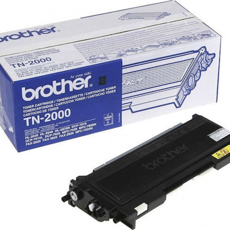 Brother TN-2000 Γνήσιο Toner Laser Εκτυπωτή Μαύρο