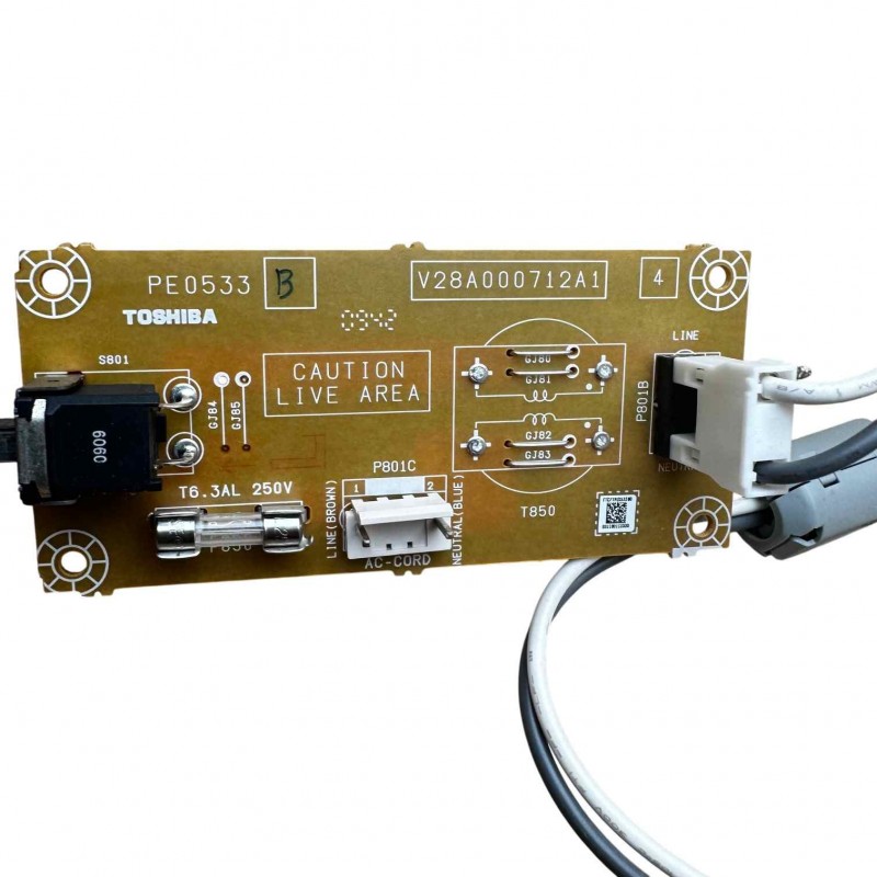 Πλακέτα κουμπιού ON-OFF V28A000712A1 για τηλεόραση Toshiba 32AV635D