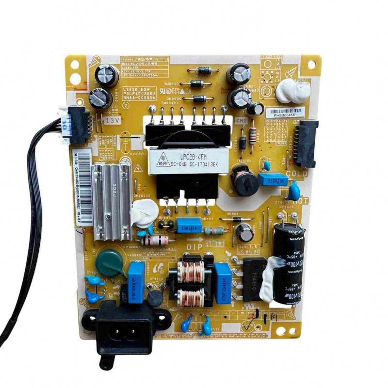 Πλακέτα τροφοδοσίας BN44-00695A, PSLF490S06A τηλεόρασης Samsung T28E310EW