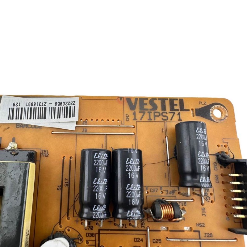 ΠΛΑΚΕΤΑ ΤΡΟΦΟΔΟΣΙΑΣ VESTEL 17IPS62 ΤΗΛΕΟΡΑΣΗΣ TELEFUNKEN / FU / TURBOX