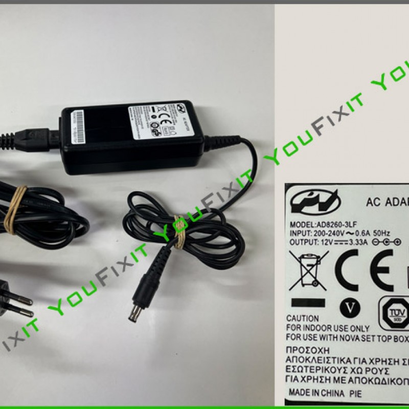 ΤΡΟΦΟΔΟΤΙΚΟ AC DC POWER ADAPTER AD8260-3LF_12V_3.3A