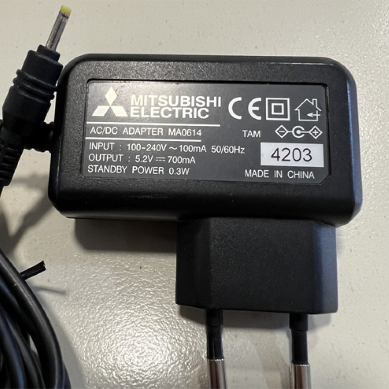 MITSUBISHI_ΤΡΟΦΟΔΟΤΙΚΟ_MA0614_5.2V_700mA_PLUG_4X1,6mm