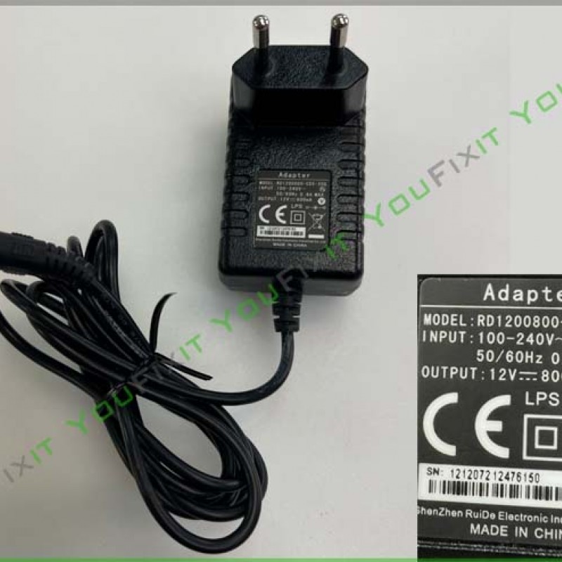 ΤΡΟΦΟΔΟΤΙΚΟ_RD1200800_C55_20G_12V_800mA_PLUG_5,5X2,1mm_1