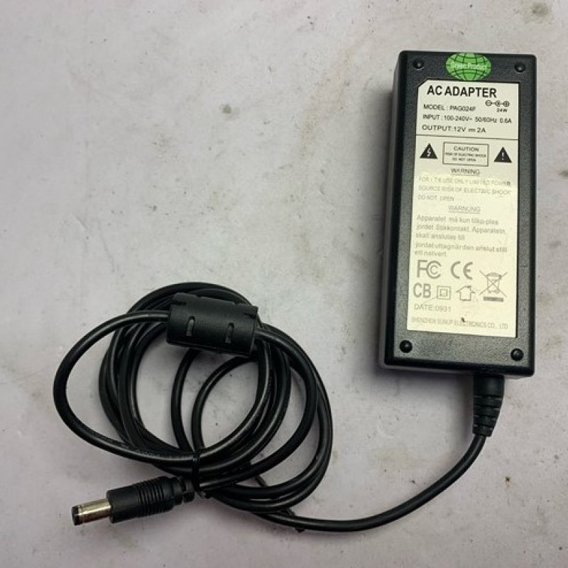 ΤΡΟΦΟΔΟΤΙΚΟ PAG024F 12V ΒΥΣΜΑ 5.5x2.1mm