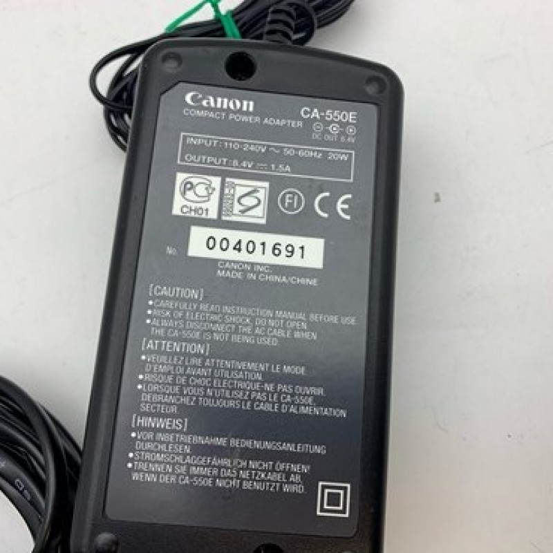 ΤΡΟΦΟΔΟΤΙΚΟ CANON COMPACT POWER ADAPTOR 8.4V CA-550E Βυσμα: 3x1.1mm