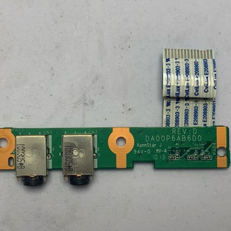AUDIO BOARD DA00P6AB6D0 FROM COMPAQ PRESARIO CQ61