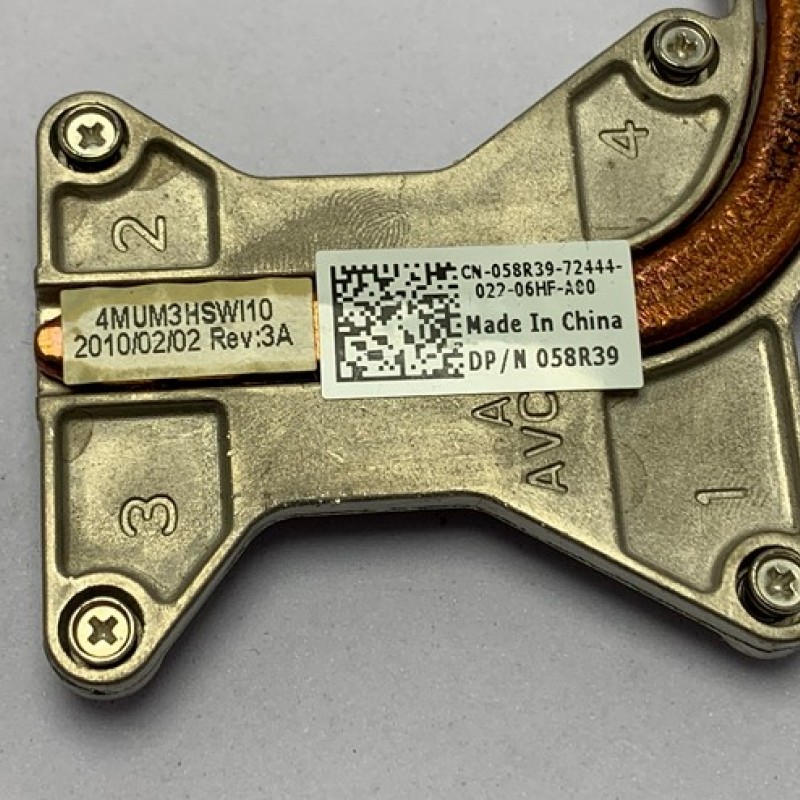 Ψύκτρα επεξεργαστή CPU CN-058R39-72444 laptop Dell 1564