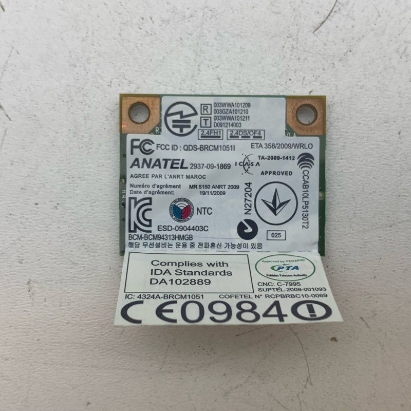 Ασύρματη κάρτα δικτύου WiFi Bluetooth  Broadcom BCM94313HMGB