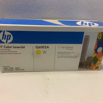 HP Q6002A Γνήσια Κασέτα Τόνερ Κίτρινο για Εκτυπωτές Color LaserJet