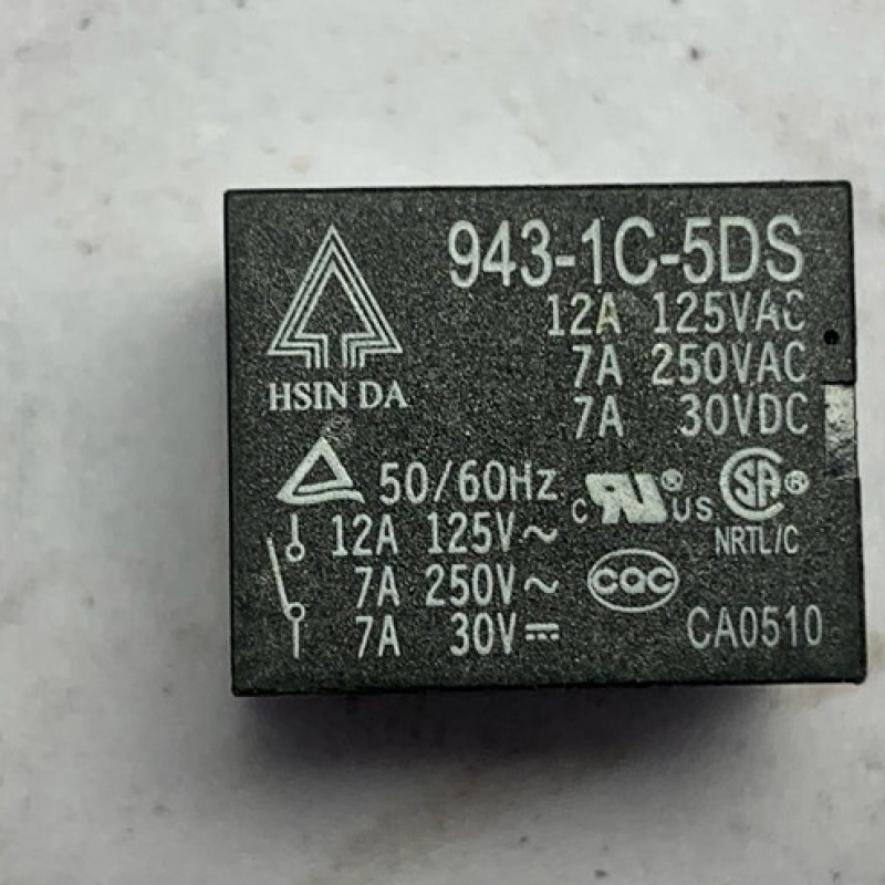 ΡΕΛΕ HSIN DA 943-1C-5DS 5 PIN 