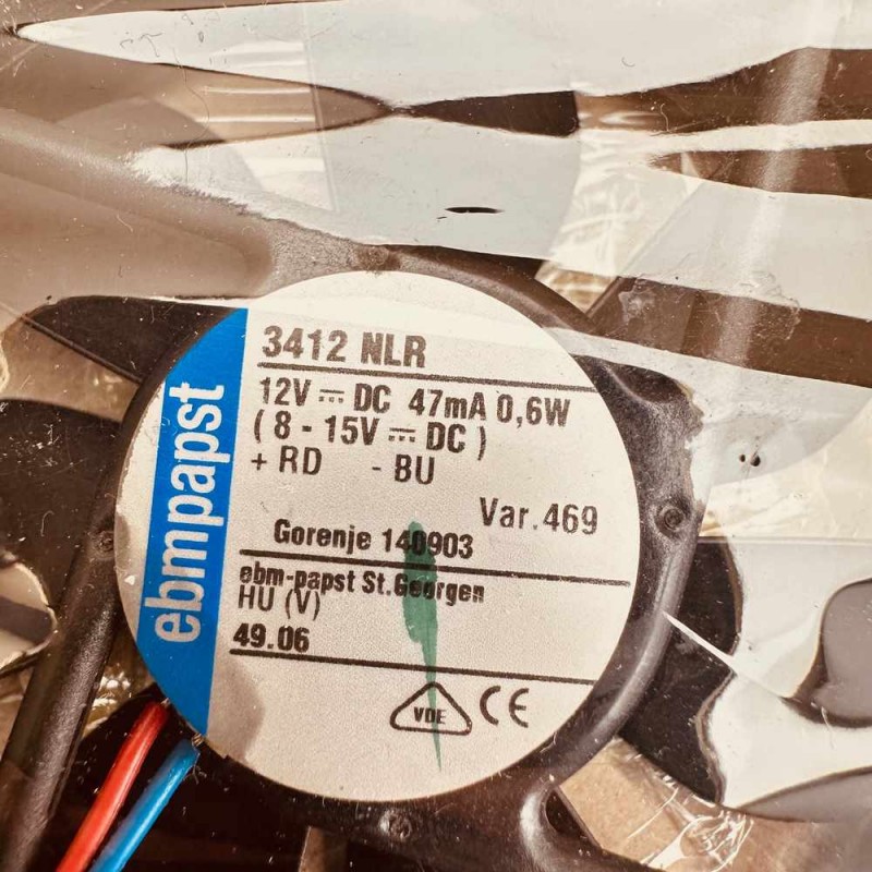 Ανεμιστήρας Ebmpapst 3412 NLR Ψυγείου