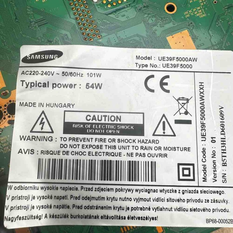 Μητρική Πλακέτα BN94-06273Q Τηλεόρασης Samsung UE39F5000AW