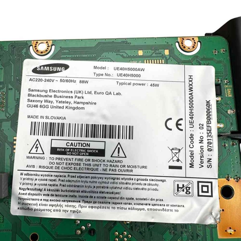 Μητρική Πλακέτα BN94-07156E Τηλεόρασης Samsung UE40H5000AW