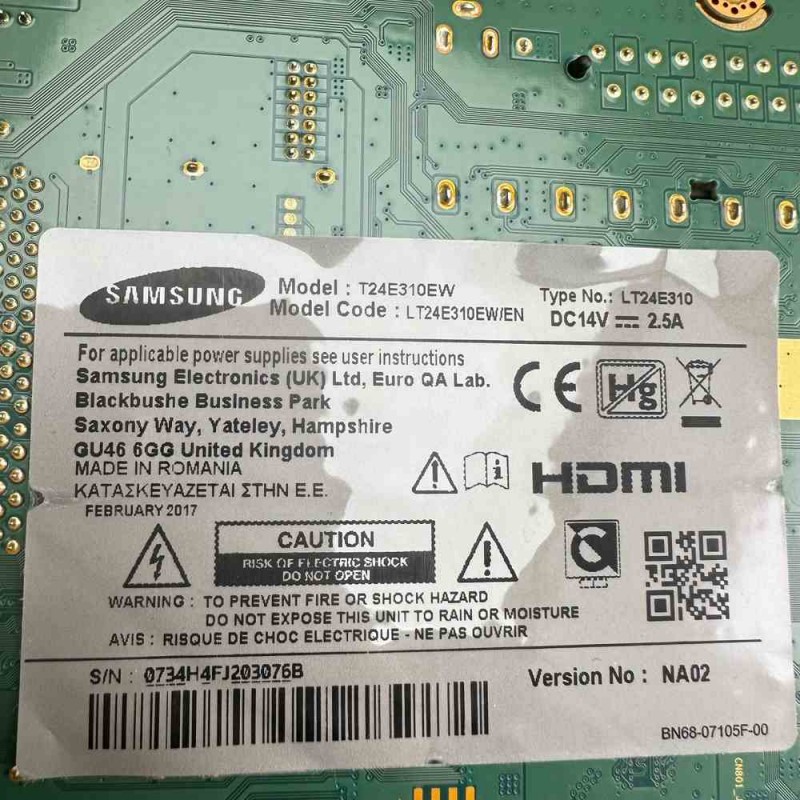 Μητρική Πλακέτα BN94-08246S Τηλεόρασης Samsung T24E310EW