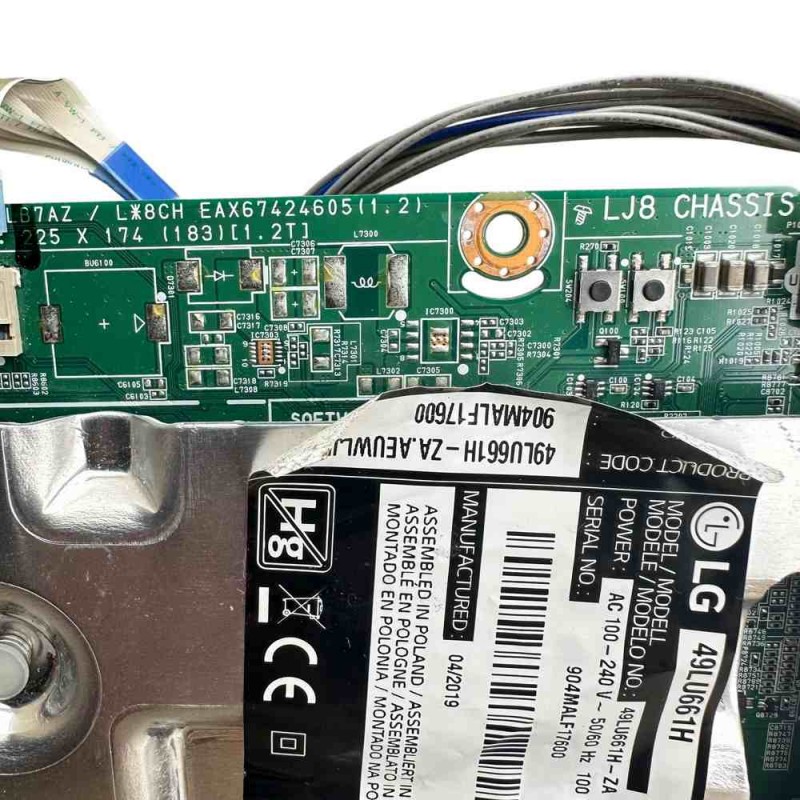 Μητρική Πλακέτα EAX67424605(1.2), 9BPMAL03-000W Τηλεόρασης LG 49LU661H