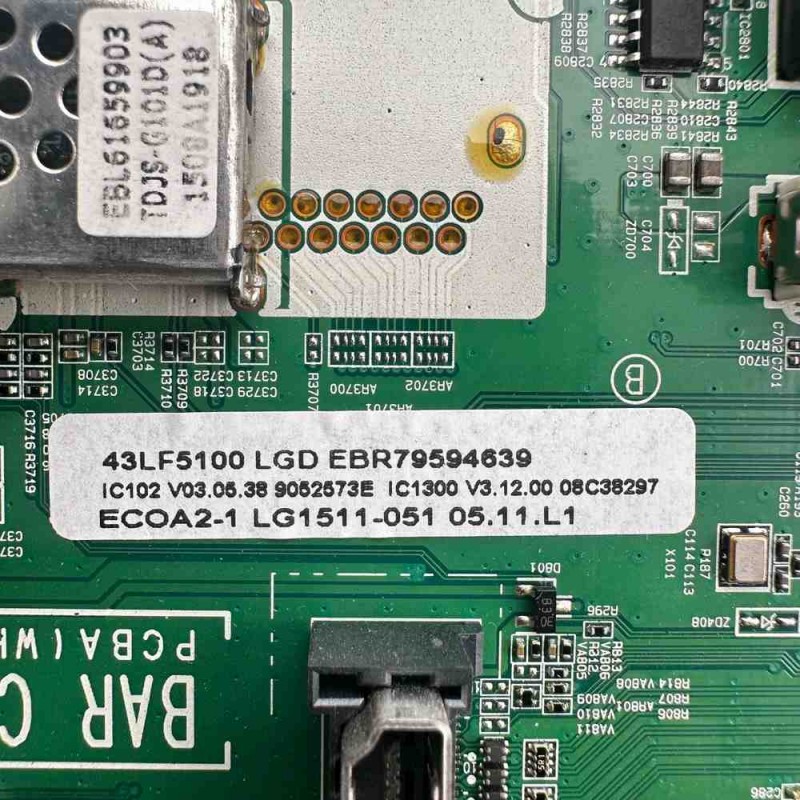 Μητρική Πλακέτα EBT64049801 Τηλεόρασης LG 43LF5100