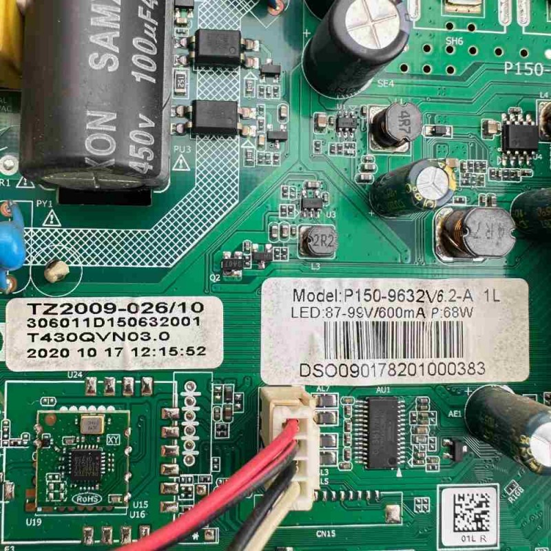 Μητρική Πλακέτα P150-9632V6.2-A T430QVN03.0 Τηλεόρασης Fuego 43ELU610ANDT