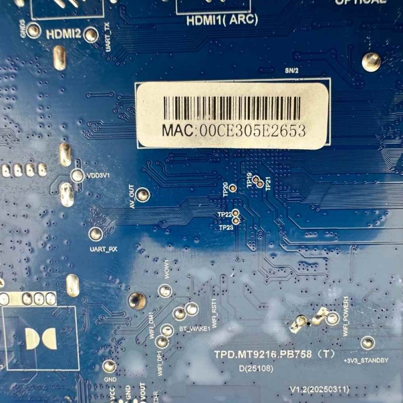 Μητρική Πλακέτα TPD.MT9216.PB758 00CE305E2653 Τηλεόρασης Turbox 32GS60U