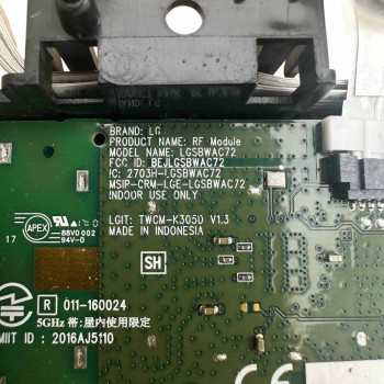 Πλακέτα δεκτη υπερύθρων και wi-fi EBR83592701 LGSBWAC72 Τηλεόρασης LG 43UJ630V