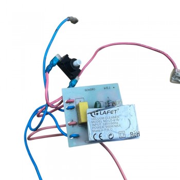 Πλακέτα και Κουμπί Ενεργοποίησης Σκούπας Lafet LD-619