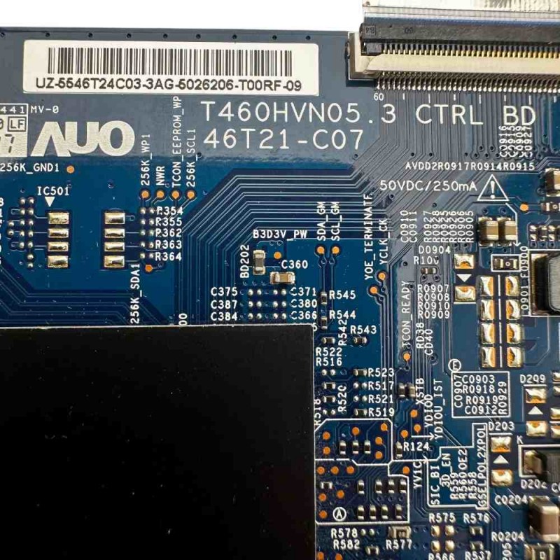 Πλακέτα T-con AUO T460HVN05.3 CTRL BD 46T21-C07 Τηλεόρασης Samsung UE46F6400AW
