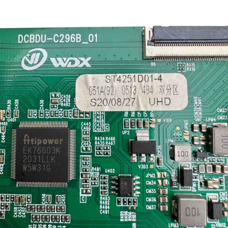 Πλακέτα T-con DCBDU–C296B_01 ST4251D01-4 Τηλεόρασης Fuego 43ELU610ANDT