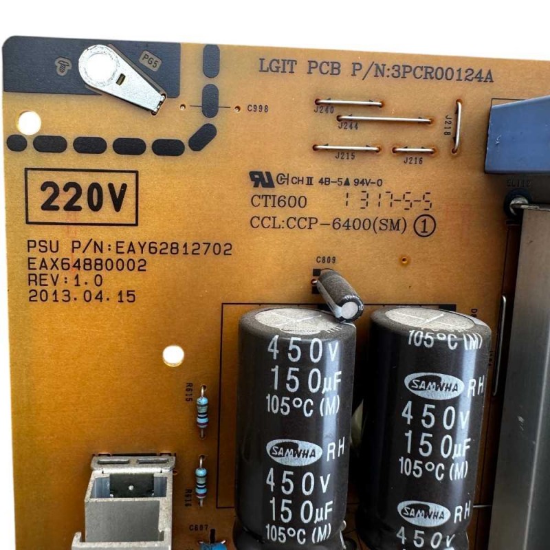Πλακέτα Τροφοδοσίας EAY62812702 EAX64880002 Τηλεόρασης LG  60PN6500-ZN