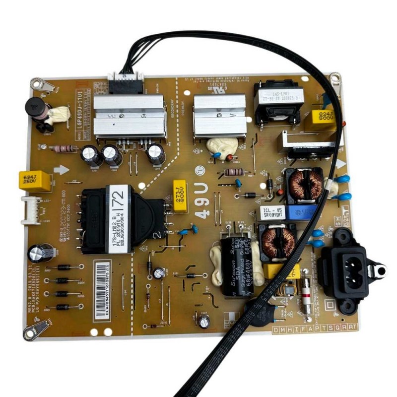 Πλακέτα Τροφοδοσίας EAY64511101 LGP49DJ-17U1 ΕΑΧ67189201 Τηλεόρασης LG 49UN711C0ZB