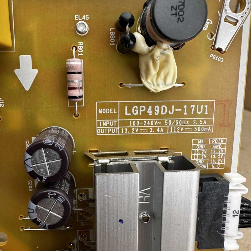 Πλακέτα Τροφοδοσίας EAY64511101 LGP49DJ-17U1 ΕΑΧ67189201 Τηλεόρασης LG 49UN711C0ZB