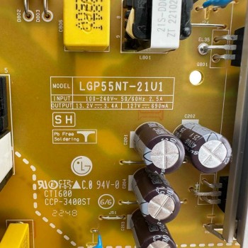 Πλακέτα Τροφοδοσίας EAY65895563 LGP55NT-21U1 Τηλεόρασης  LG 55NANO766QA