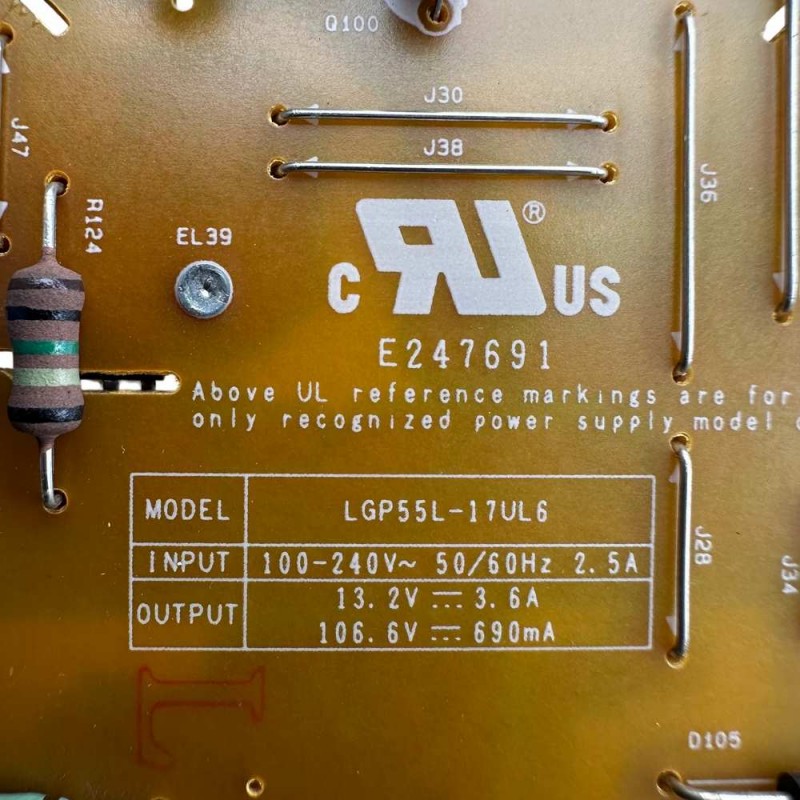 Πλακέτα Τροφοδοσίας GP55L-17UL6 EAY64450501 Τηλεόρασης LG 55UJ6540