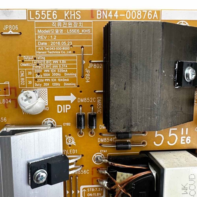 Πλακέτα Τροφοδοσίας L55E6_KHS BN44-00876A Τηλεόρασης Samsung UE49KU6400S