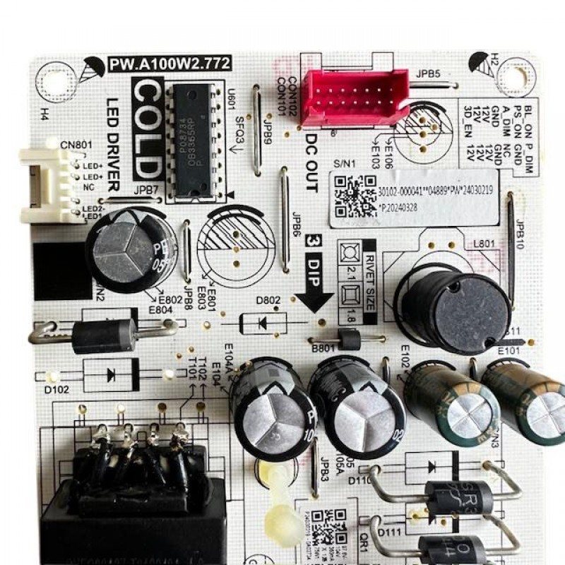 Πλακέτα τροφοδοσίας P24030219-0A02734, PW.A100W2.772 τηλεόρασης TCL 43P655
