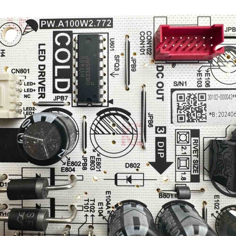 Πλακέτα Τροφοδοσίας PW.A100W2.772 Τηλεόρασης TCL 55P61B