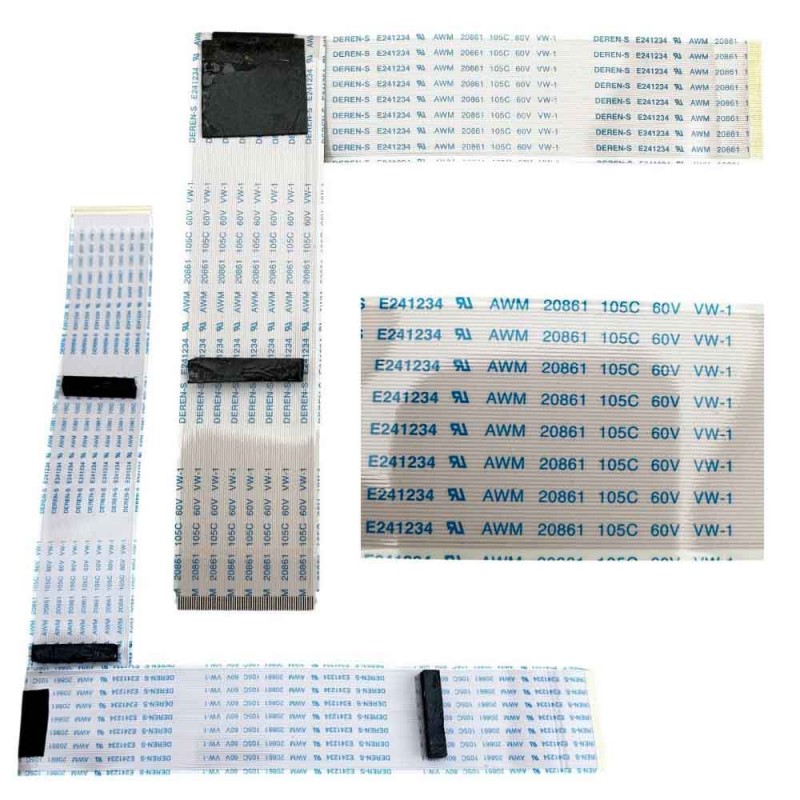 Σετ Καλωδιοταινίες LVDS FFC DEREN-S E241234 AWM 20861 105C 60V Τηλεόρασης TCL 43DP600