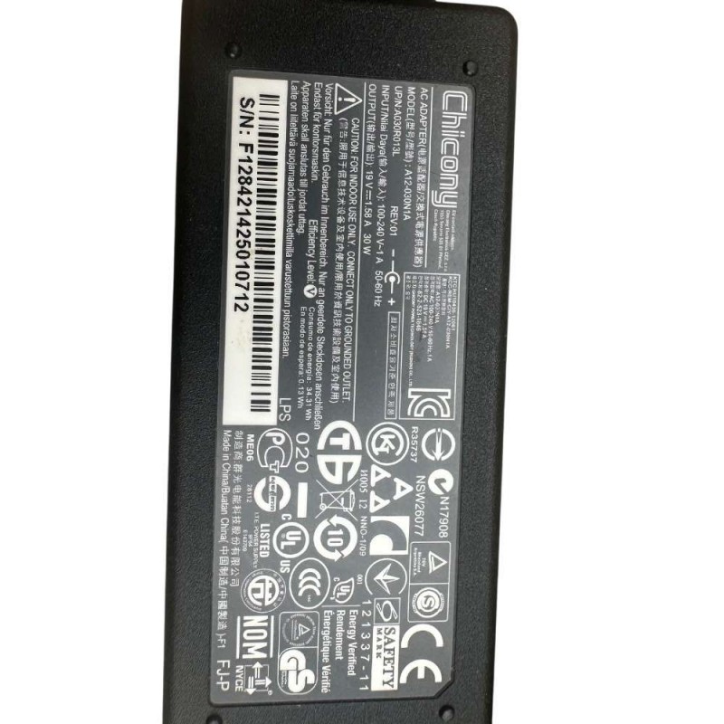 Τροφοδοτικό Chicony 19V 1.58A 30W A12-030N1A