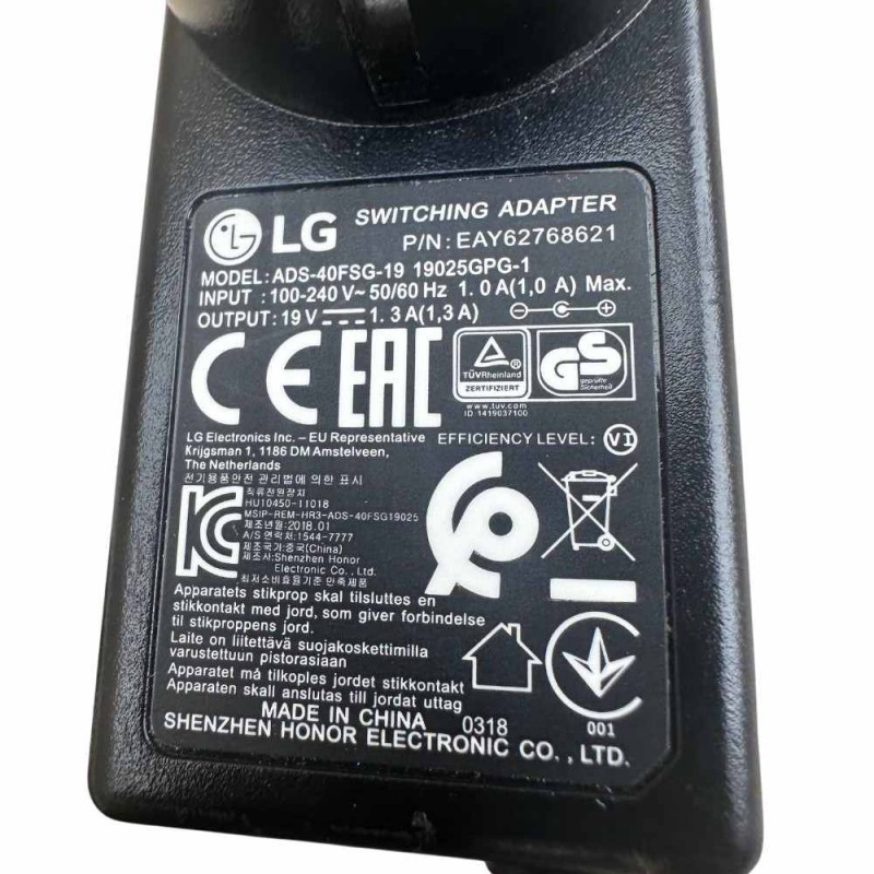 Τροφοδοτικό Μετασχηματιστής EAY62768621 Οθόνης LG 22M35A