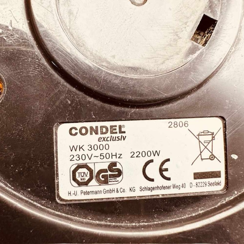 Βάση για Ηλεκτρικό Μπρίκι Condel WK 3000