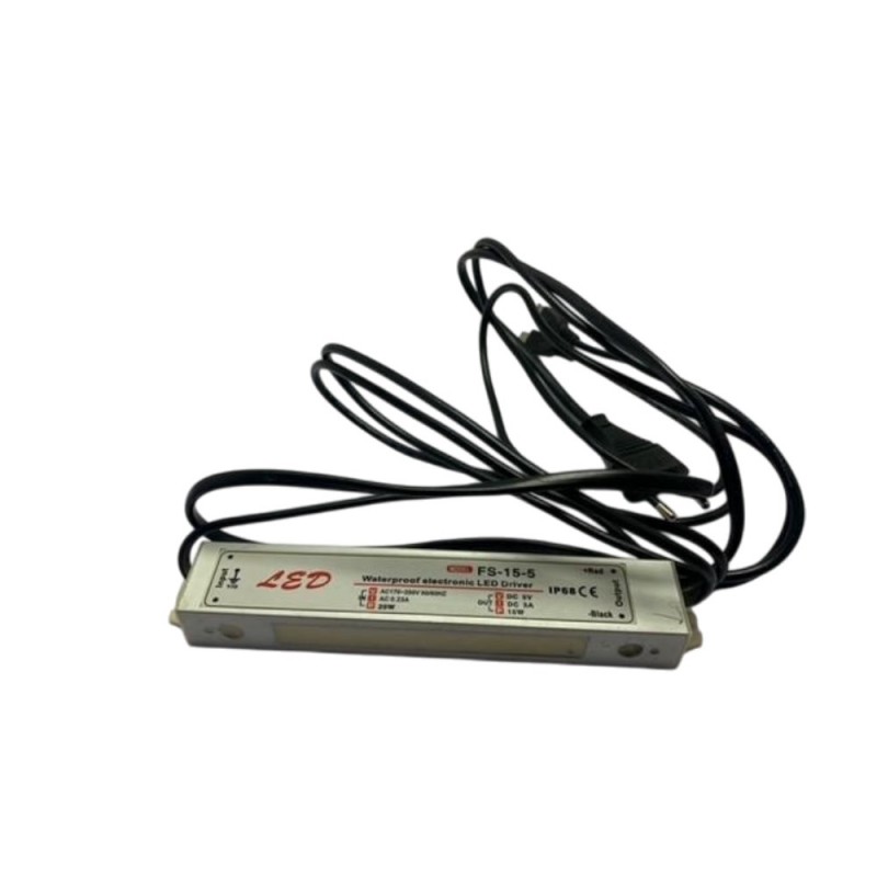 Αδιάβροχο τροφοδοτικό LED FS-15-5 δυο εξόδων