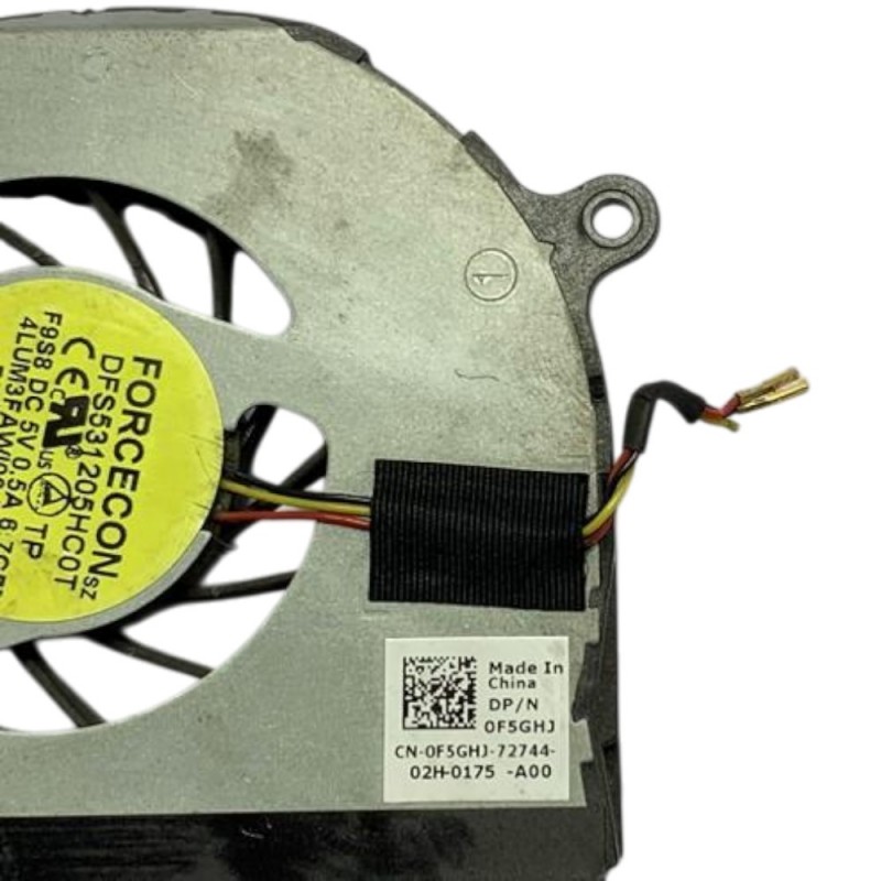 Ανεμιστηράκι 5V, 0.5A  Forcecon DFS531205HC0T laptop Dell inspiron 1564