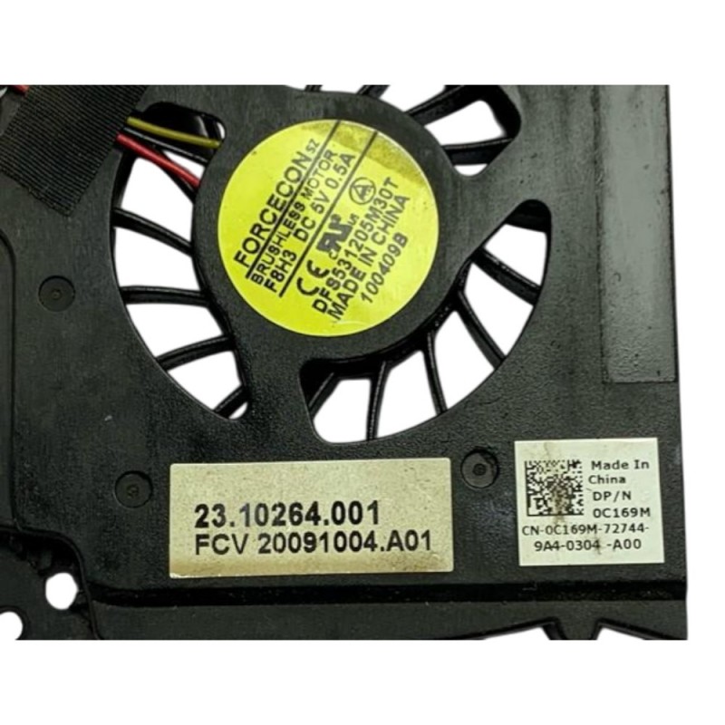 Ανεμιστηράκι 5V, 0.5A Forcecon DFS531205M30T Dell inspiron 1564