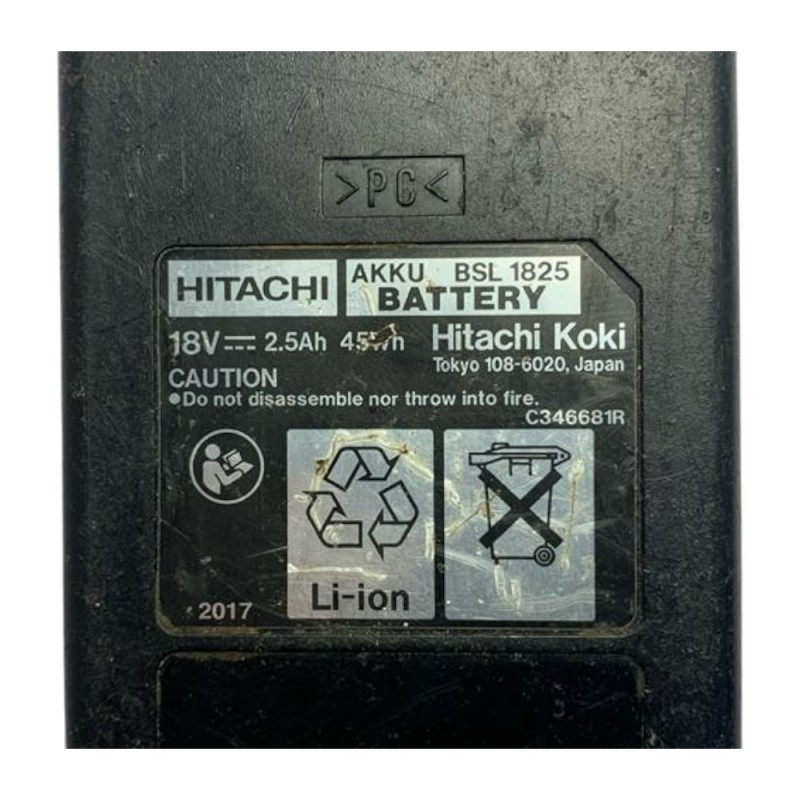 Επαναφορτιζόμενη μπαταρία Li-ion Hitachi BSL 1825