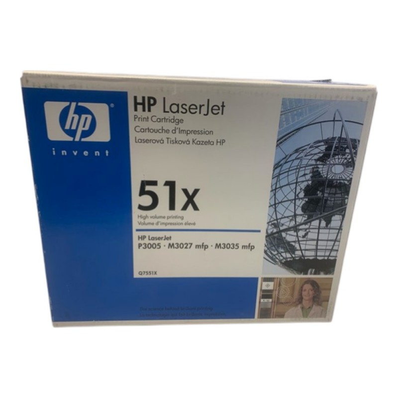 HP Q7551X Γνήσιο Μαύρο Τόνερ