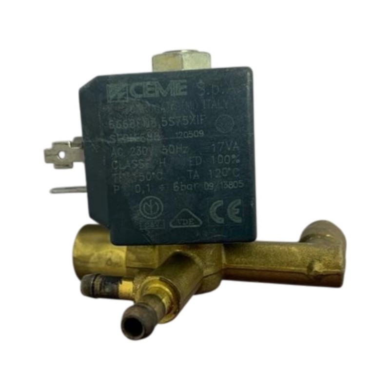 Ηλεκτροβαλβίδα με πηνίο και σώμα CEME Serie 688 6668EN3, 5S75XIF ατμοσυστήματος Tefal GV9360