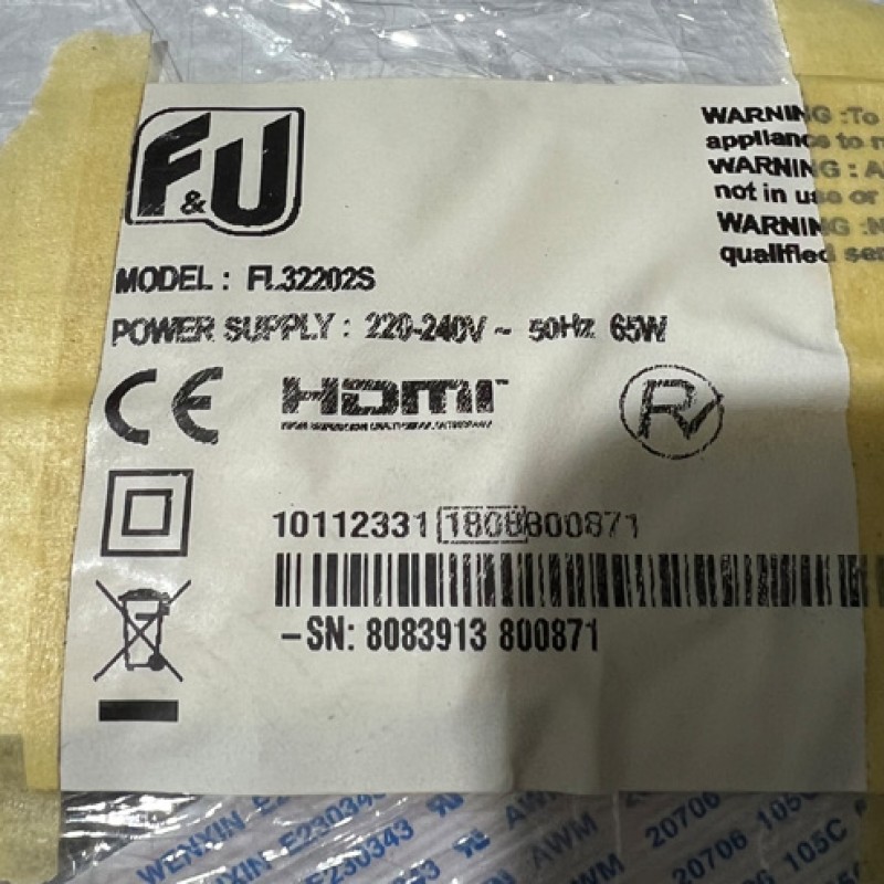 Μητρική πλακέτα VESTEL-17MB140 τηλεόρασης FU FL32202S