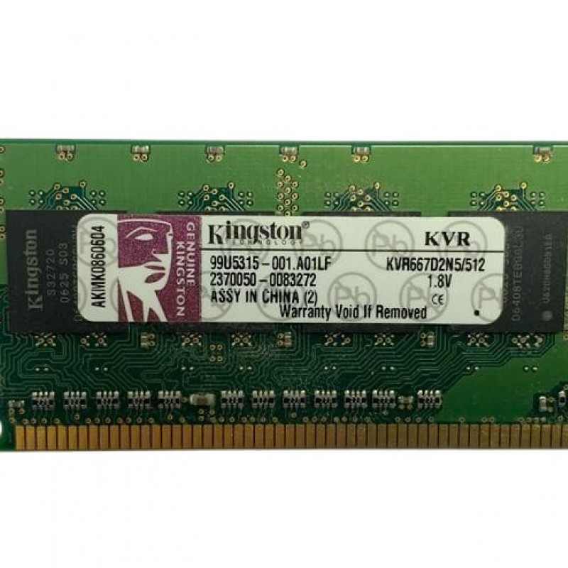 Μνήμη Ram 512MB Kingston KVR667D2N5