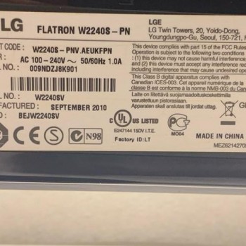 Οθόνη υπολογιστή 22'' LG FLATRON W2240S-PN
