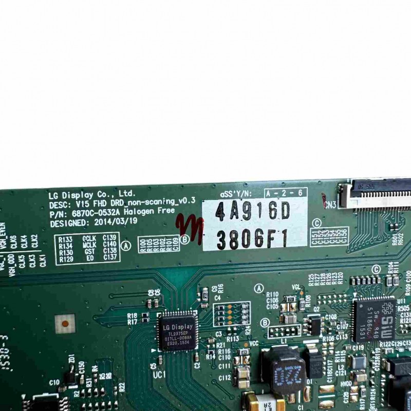 Πλακέτα T-con 6870C-0532A, A916D-3806F1 τηλεόρασης FU FL43334P