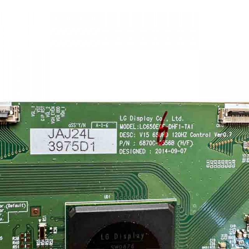 Πλακέτα T-con LC650EF-DHFI-TAI τηλεόρασης Lg  65UF850V