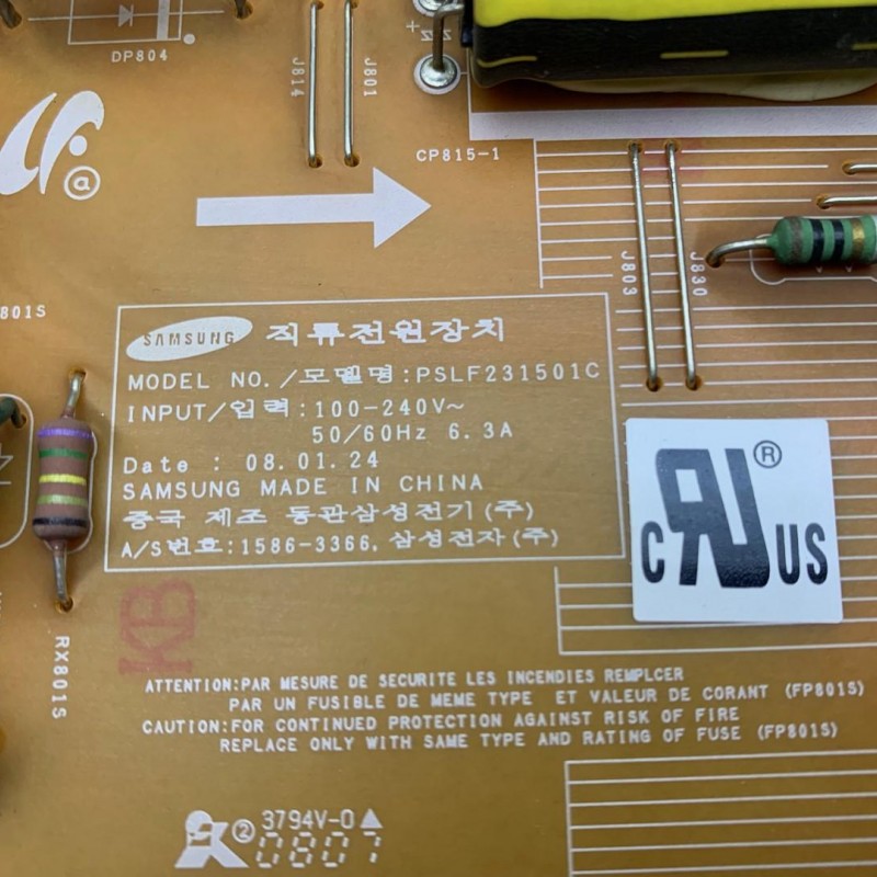 Πλακέτα Τροφοδοσίας 3LGP50N-16UH12 Τηλεόρασης Samsung LE37A656A1F